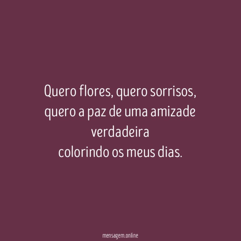 Quero flores