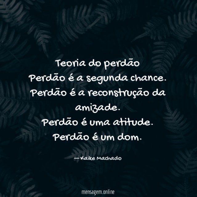 Teoria do perdão