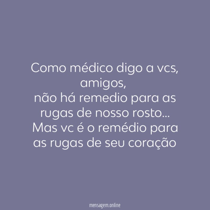 Como médico digo a vcs