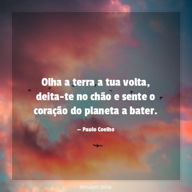 Olha a terra a tua volta