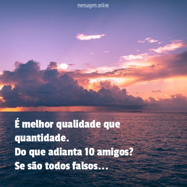 É melhor qualidade que quantidade