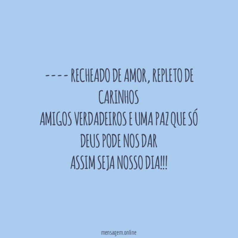 Recheado de amor