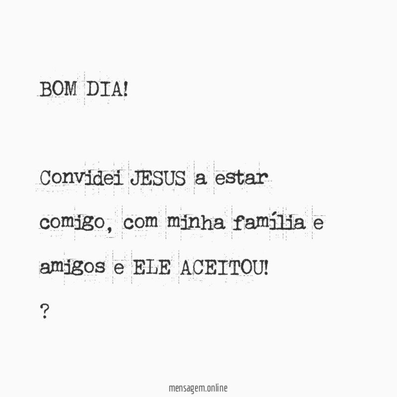 BOM DIA