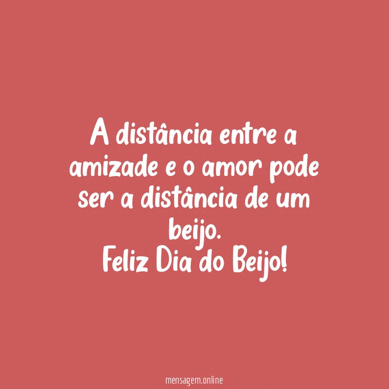 A distância entre a amizade e o amor