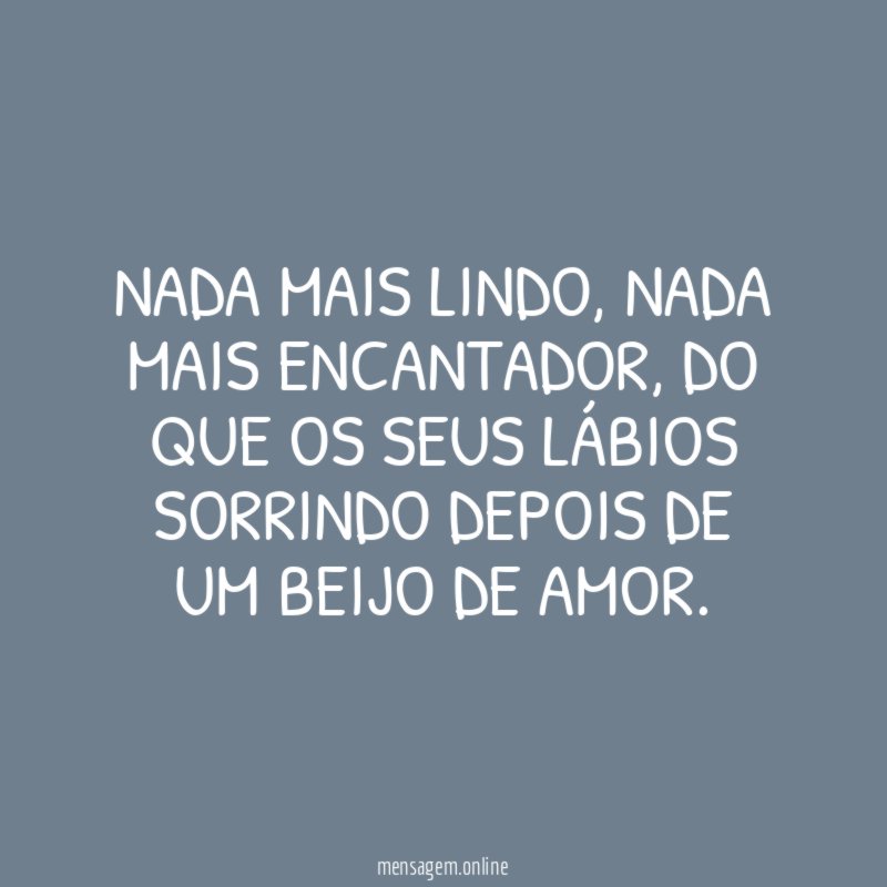 Nada mais lindo