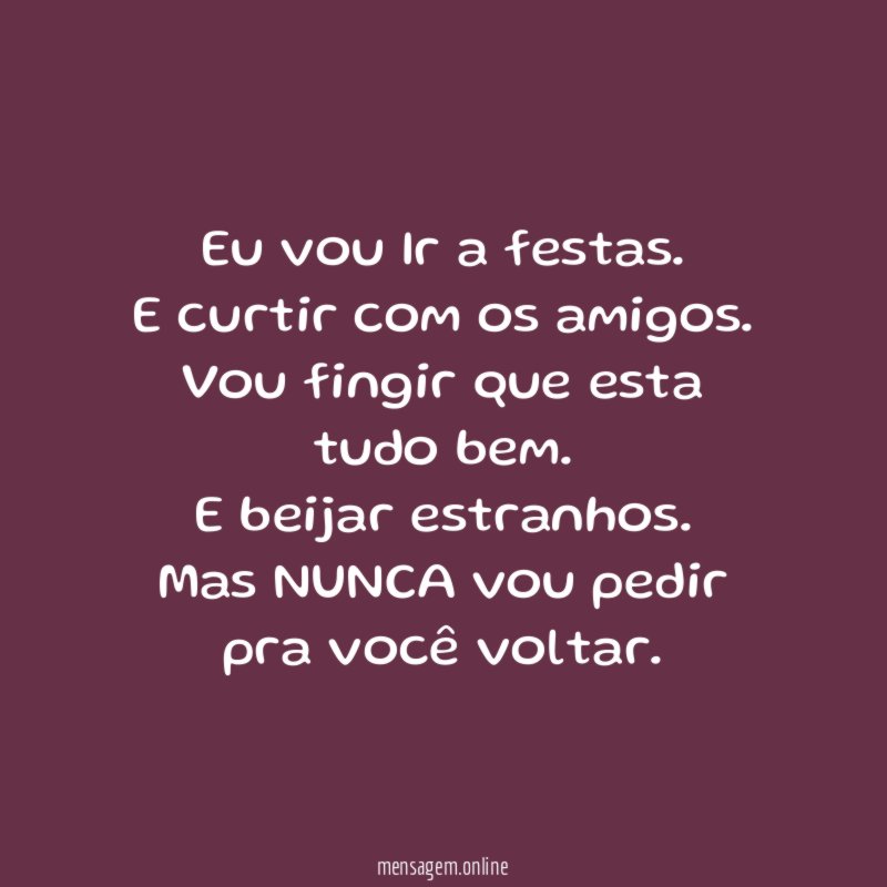 Eu vou Ir a festas