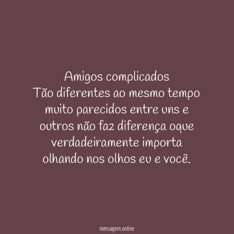 Amigos complicados