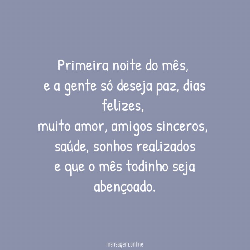 Primeira noite do mês