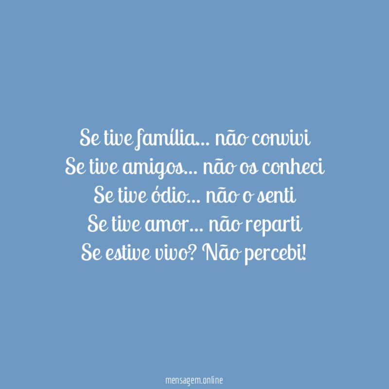 Se tive família