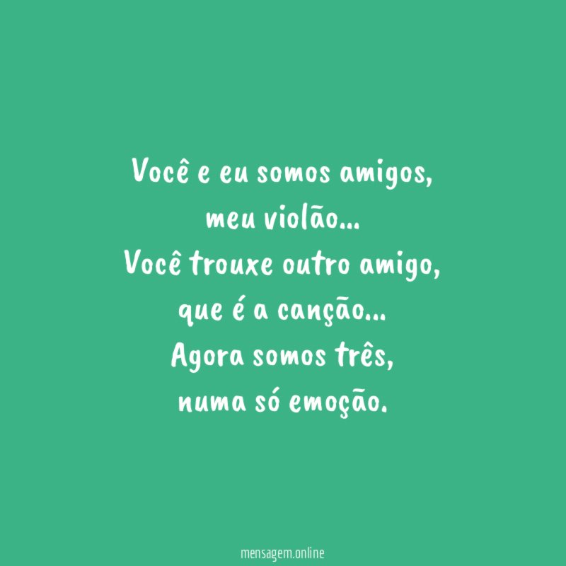 Você e eu somos amigos