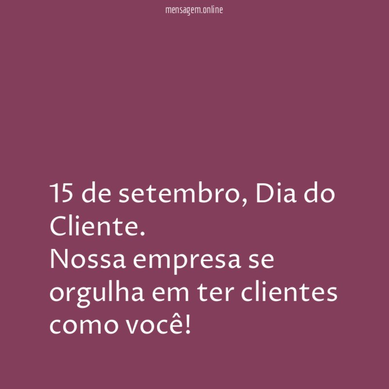 15 de setembro