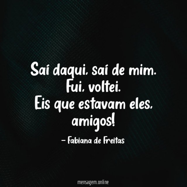 Saí daqui