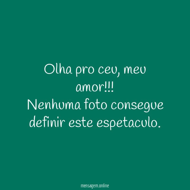 Olha pro ceu