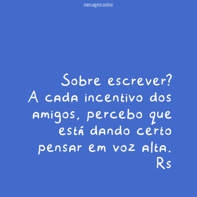 Sobre escrever