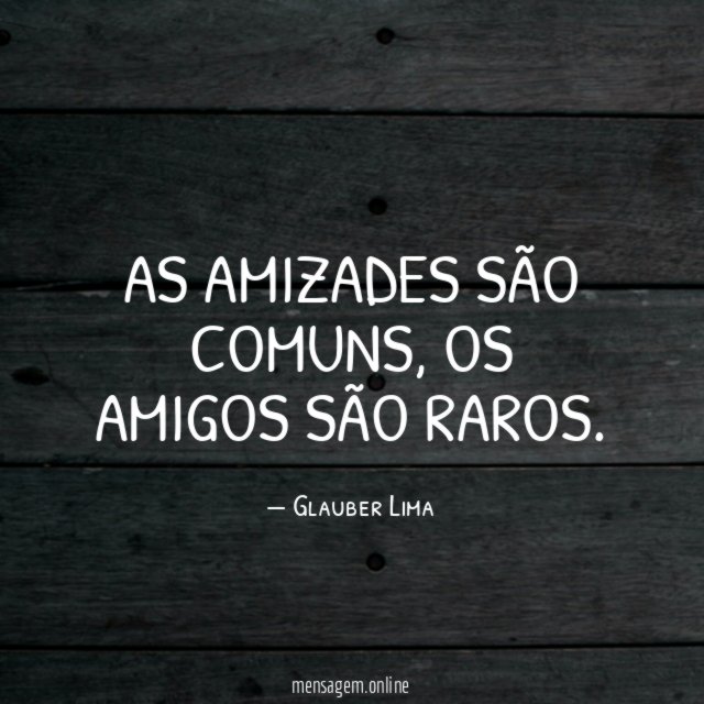 As amizades são comuns