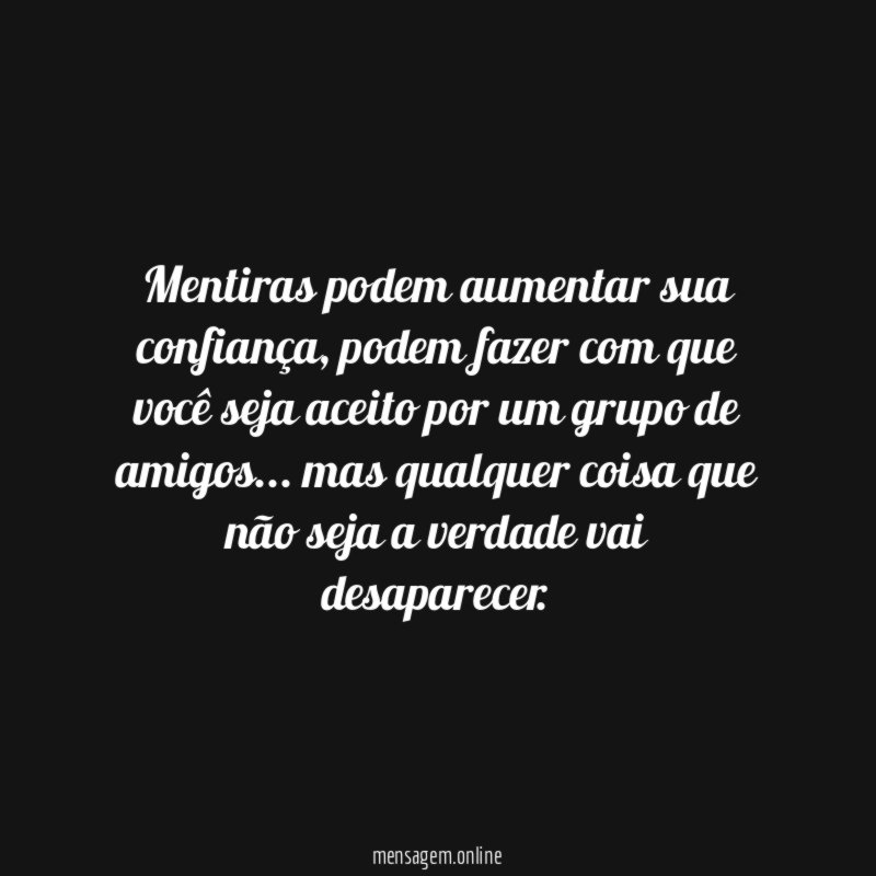 Mentiras podem aumentar sua confiança