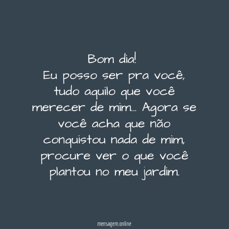 Bom dia