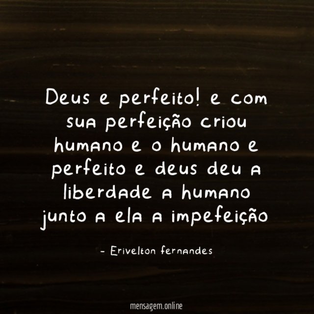 Deus e perfeito