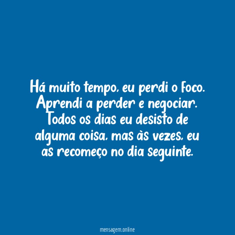 Há muito tempo