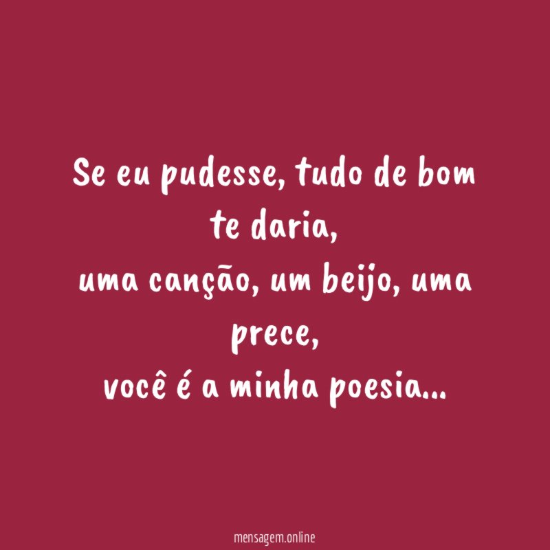 Se eu pudesse