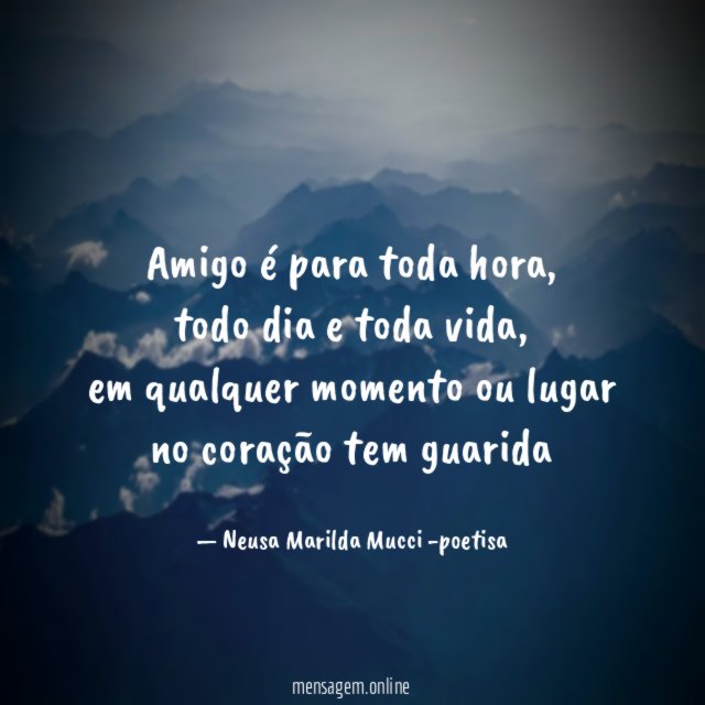 Amigo é para toda hora