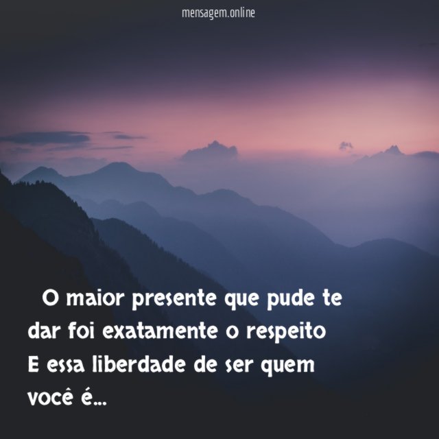 ” O maior presente que pude te dar