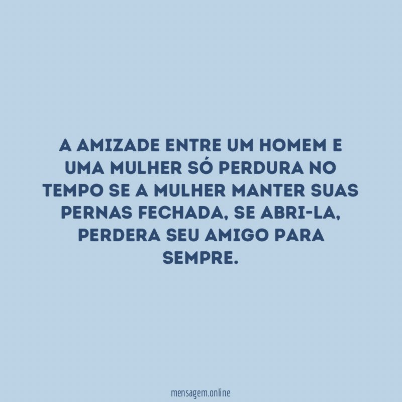 A amizade entre um homem e uma mulher
