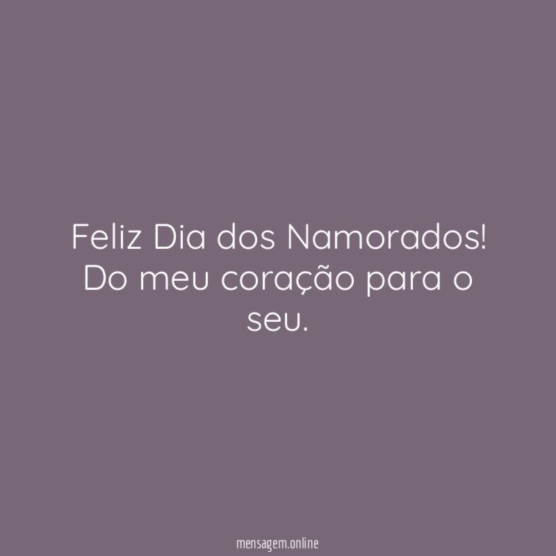 Feliz Dia dos Namorados