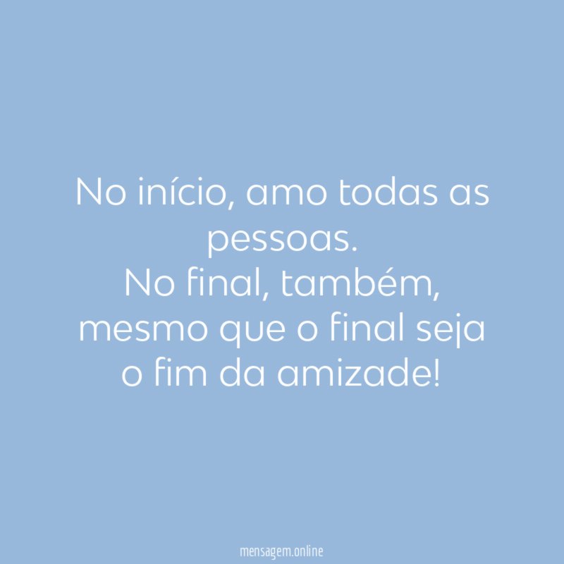 No início