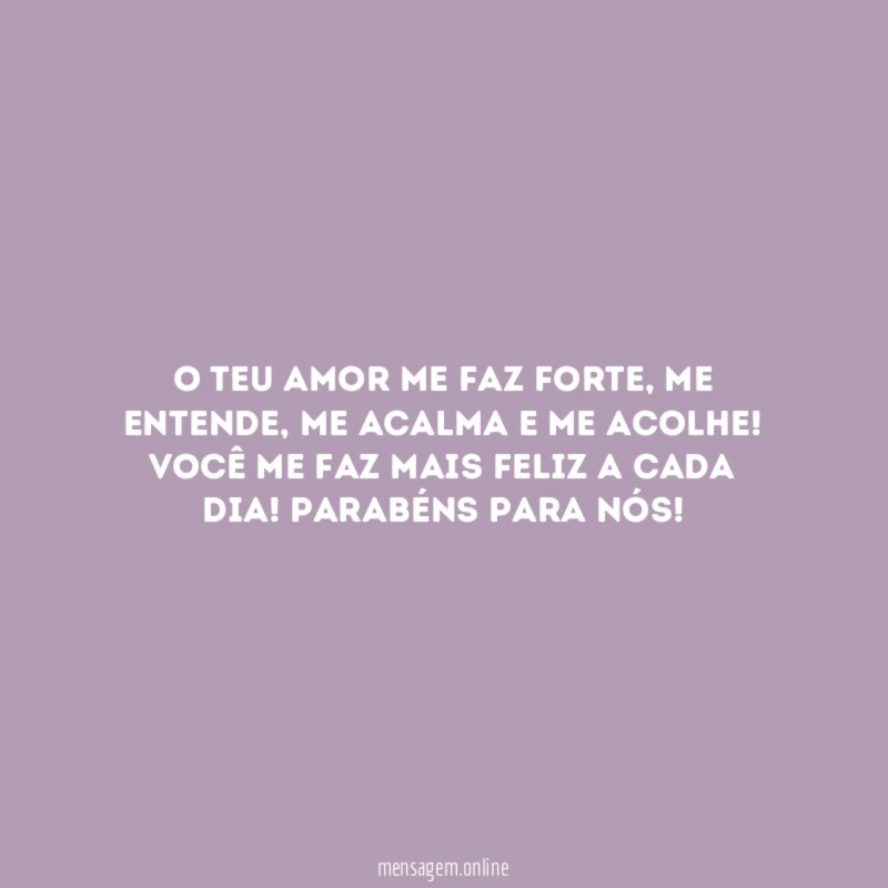 O teu amor me faz forte