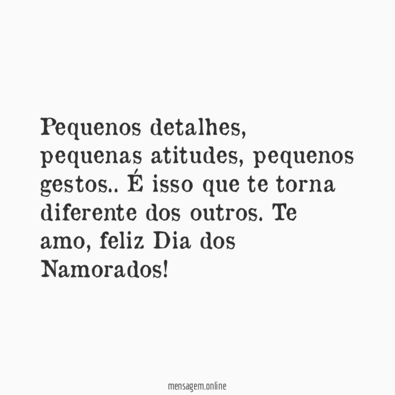Pequenos detalhes