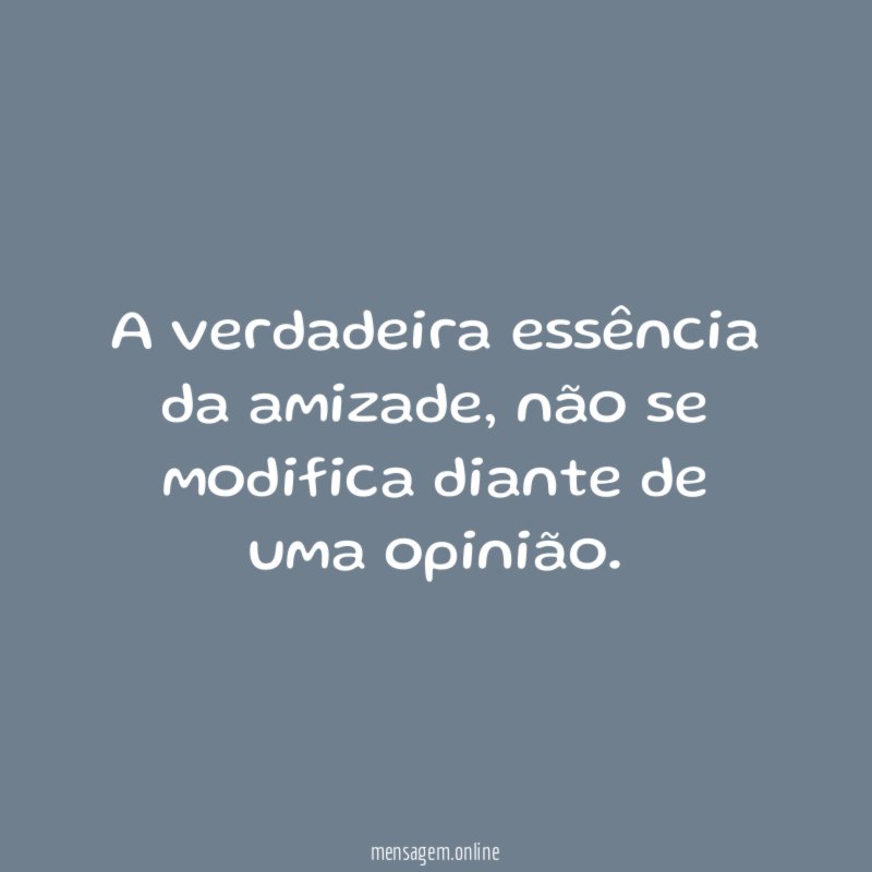 A verdadeira essência da amizade