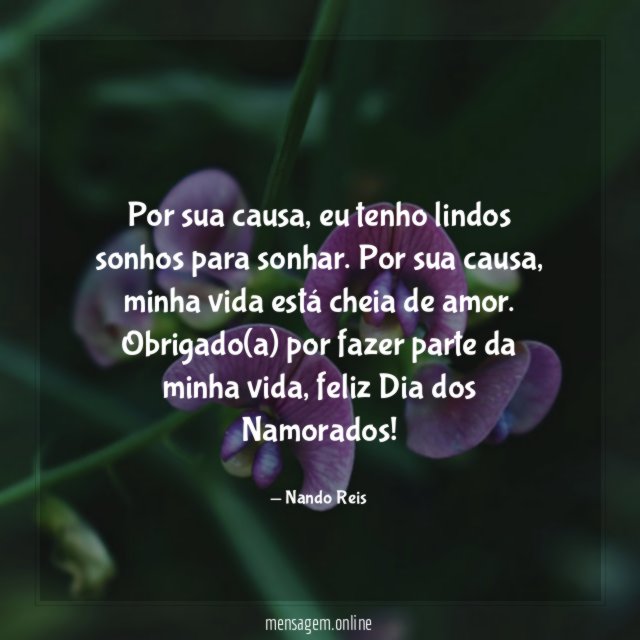 Por sua causa
