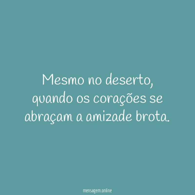 Mesmo no deserto