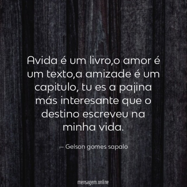 Avida é um livro