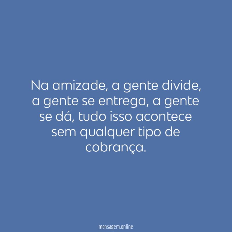 Na amizade