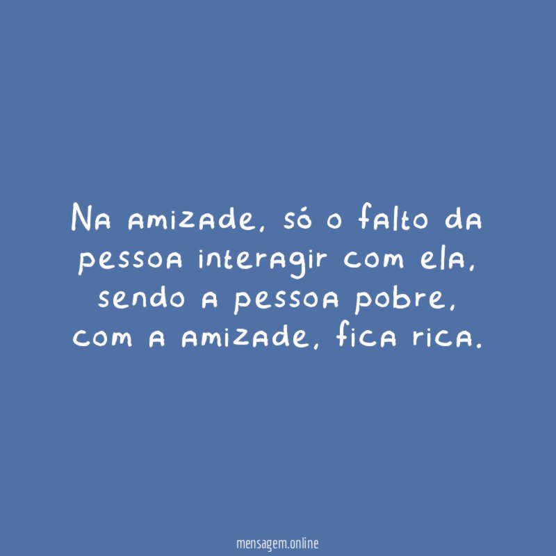 Na amizade