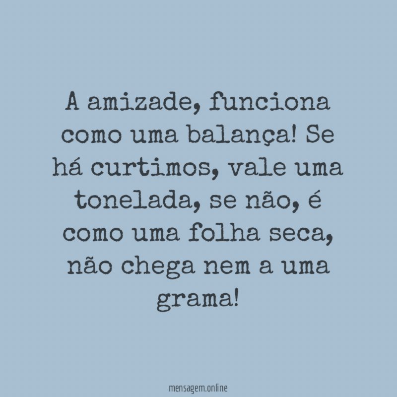 A amizade
