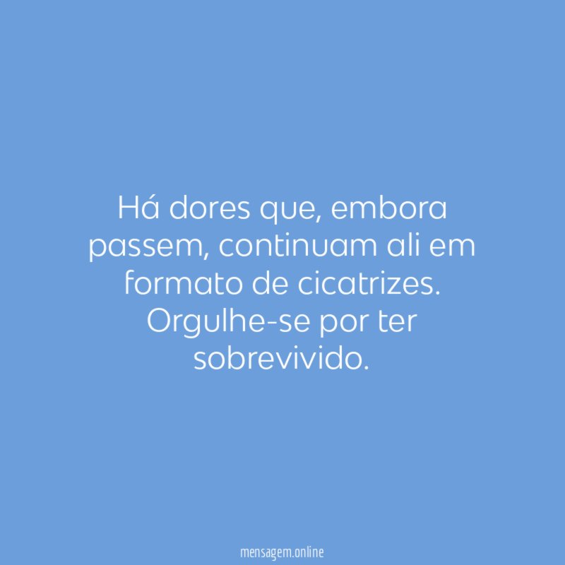 Há dores que