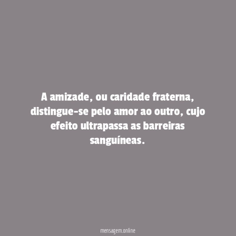 A amizade