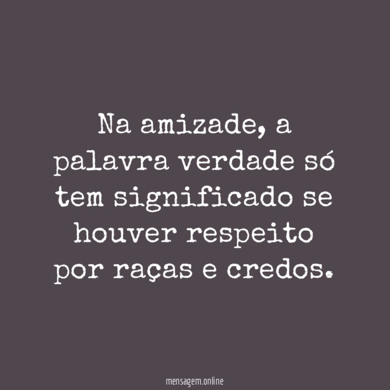 Na amizade