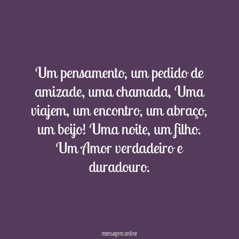 Um pensamento