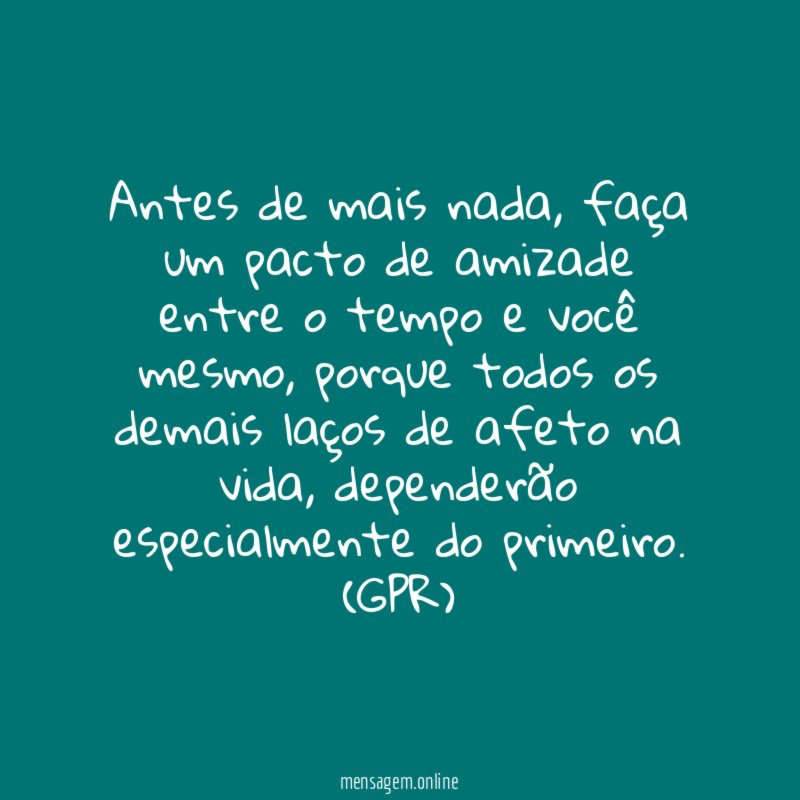 Antes de mais nada