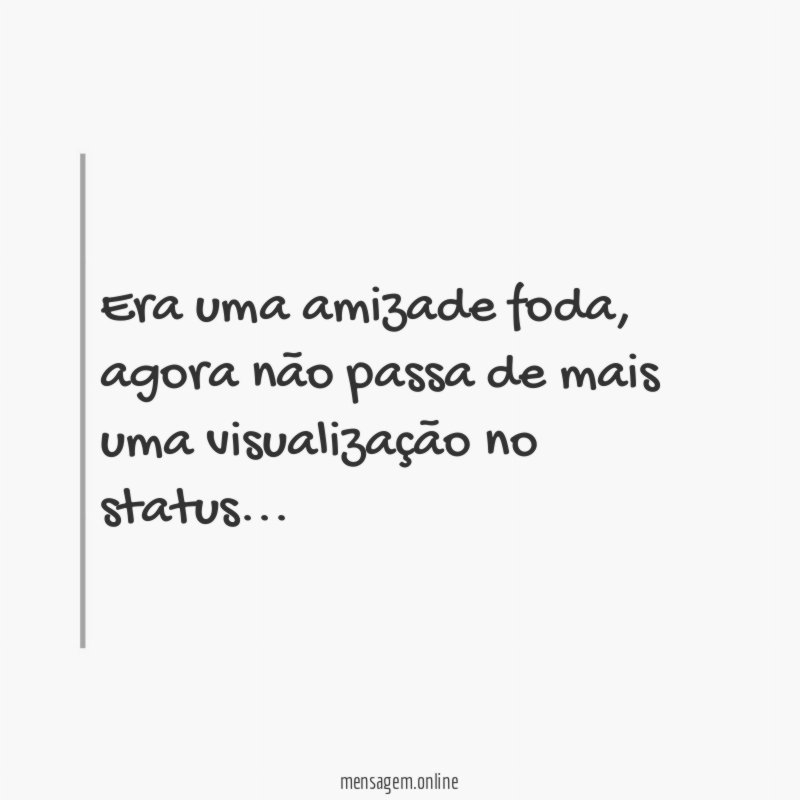 Era uma amizade foda