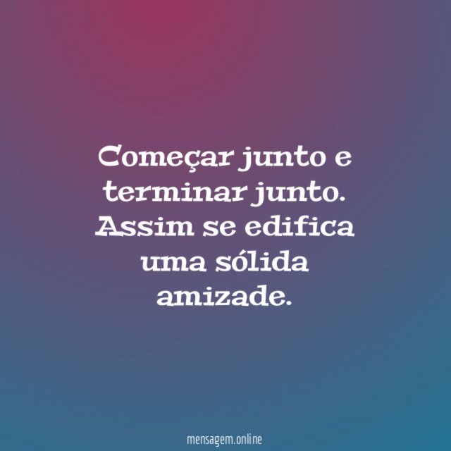 Começar junto e terminar junto