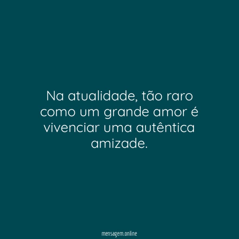 Na atualidade