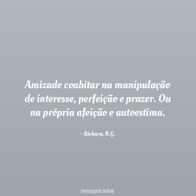Amizade coabitar na manipulação de interesse
