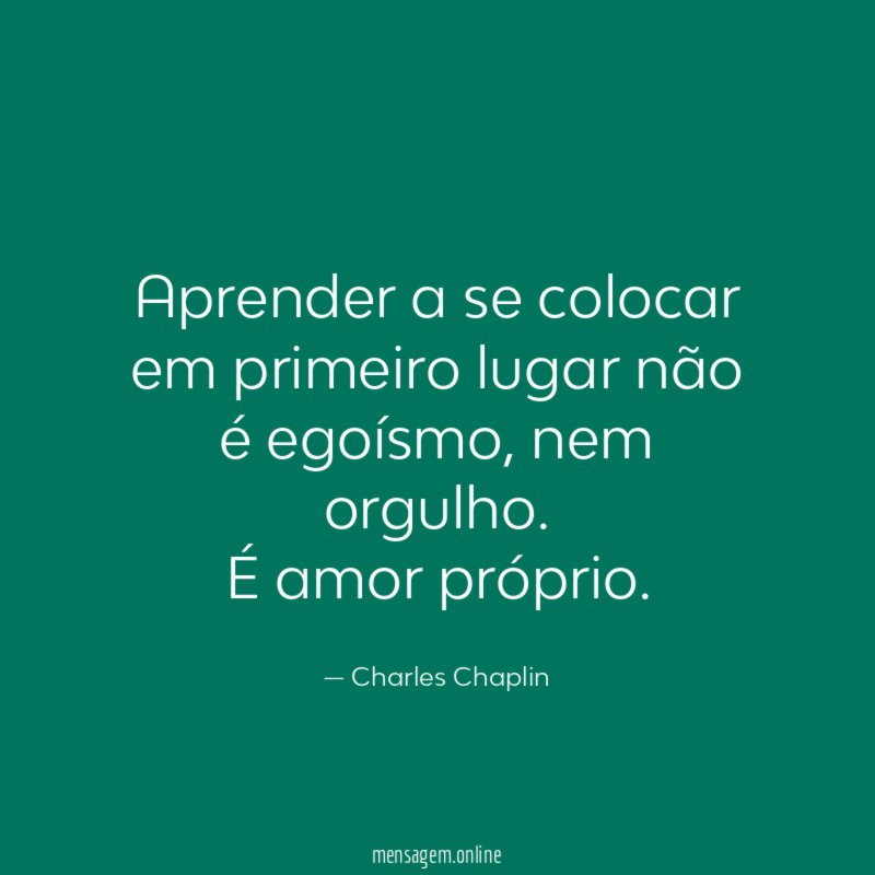 Aprender a se colocar em primeiro lugar não é egoísmo