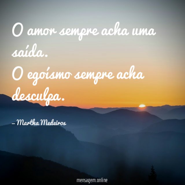 O amor sempre acha uma saída