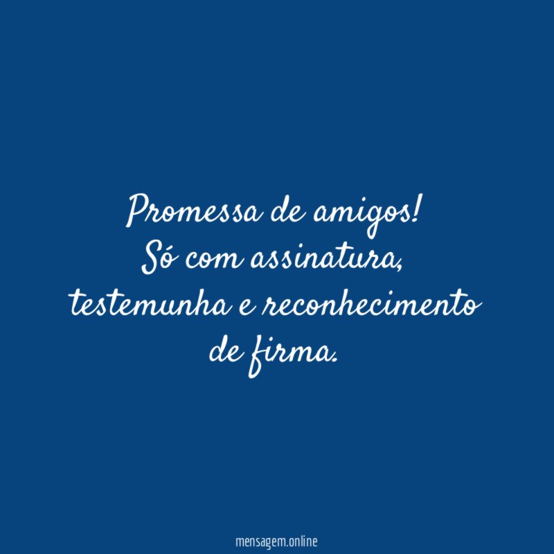 Promessa de amigos